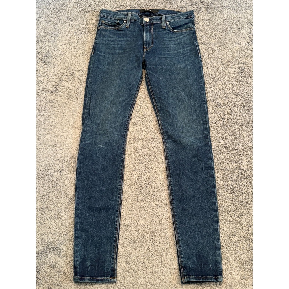Hudson Jeans Womens 27 Nico Super Skinny Mid Rise Dark Stretch Denim